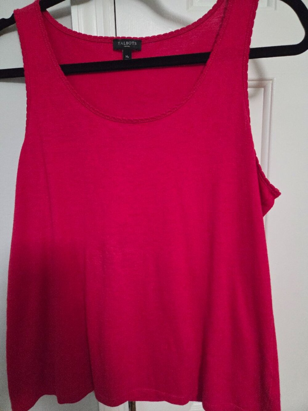 Talbots Red Sleeveless Tank Top/Tee Size Medium Petite